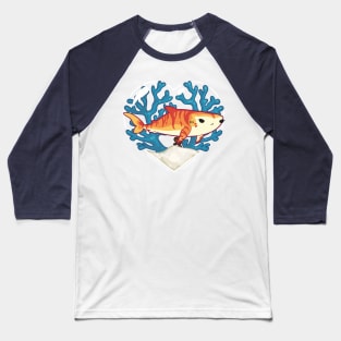 CHOMP, the Tiger Shark Baseball T-Shirt